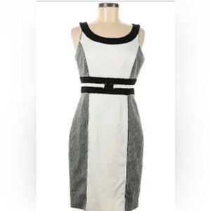 White House Black Market Chic Colorblock Sleeveless Dress